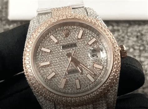 fake iced rolex
